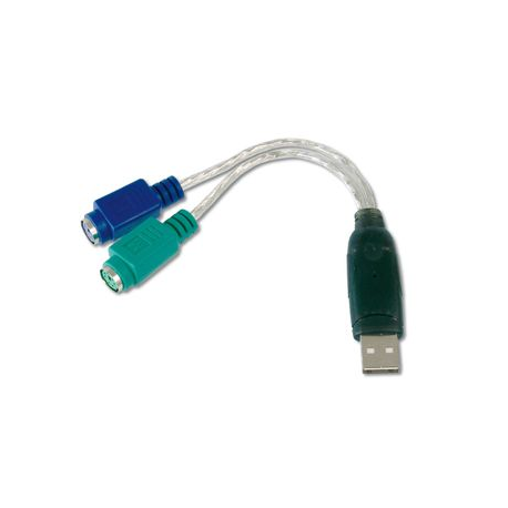 DIGITUS DA-70118 - Keyboard  /  mouse adapter - USB - 2