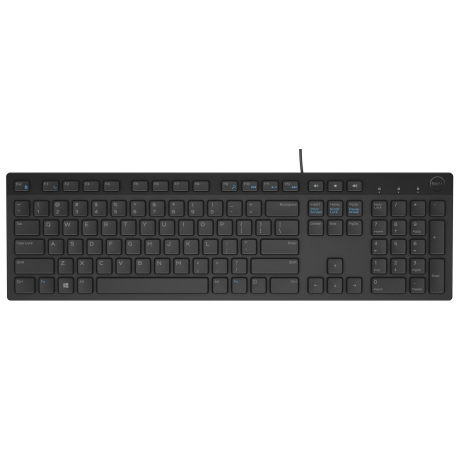 Dell KB216 - Keyboard - USB - QWERTY - English / Russian - black - retail - for Inspiron 17R 57XX, 17R 7720; Latitude D630; OptiPlex 50XX, 5250, 90XX; XPS One 27XX - 3