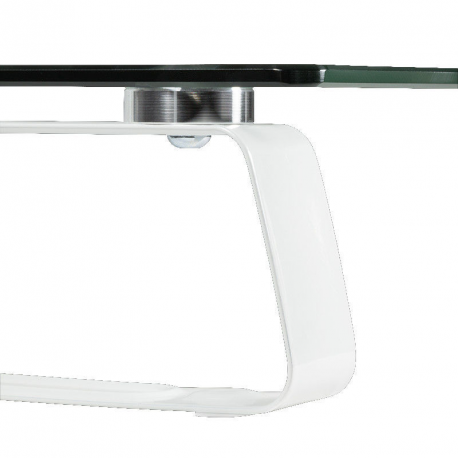 LogiLink Monitor Riser - Stand - for LCD display / notebook - glass, solid cold pressed steel - screen size: 13"-32" - desktop - 2