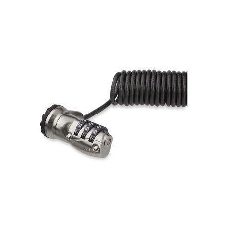 StarTech.com 6ft (1.8m) Self-Coiling Laptop Cable Lock, Portable 3-Digit Combination Security Cable Lock for K-Slot Laptop / Computer / Desktop / Device, Coiled Anti-Theft Steel Cable Combo Lock - 6 ft Coiled Cable Lock (LTLOCK3DCOIL) - Security cable lock - 1.8 m - 0