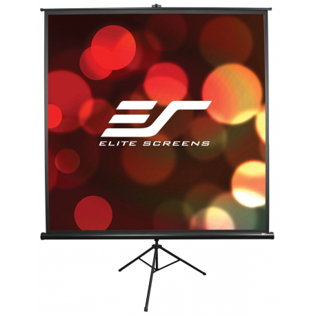 Elite Tripod Series T100UWV1 - Projection screen with tripod - 100" (254 cm) - 4:3 - Matte White - black - 3