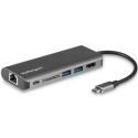 StarTech.com USB C Multiport Adapter - Portable USB-C Dock to 4K HDMI, 2-pt USB 3.0 Hub, SD / SDHC, GbE, 60W PD Pass-Through - USB Type-C / Thunderbolt 3 - NEW VERSION AVAILABLE DKT30CSDHPD3 (DKT30CSDHPD) - Docking station - USB-C  /  Thunderbolt 3 - GigE - for P / N: ARMPIVOTE2, ARMPIVOTV2, ARMUNONB1, FPPNEUSTND, LTRISERP, MONSTADJD, MONSTADJDL