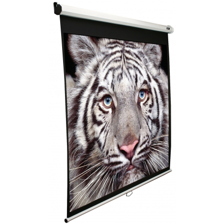 Elite Screens Manual Series M120XWV2 - Projection screen - ceiling mountable, wall mountable - 120" (305 cm) - 4:3 - MaxWhite - white - 1