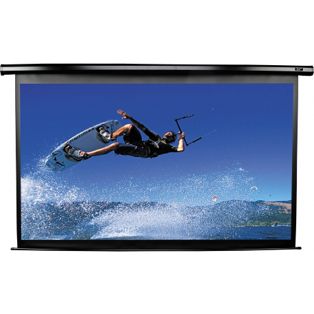 Elite Spectrum Series Electric110H - Projection screen - ceiling mountable, wall mountable - motorised - 110 V - 110" (279 cm) - 16:9 - MaxWhite - black - 4