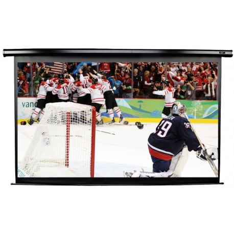 Elite Spectrum Series Electric125H - Projection screen - ceiling mountable, wall mountable - motorised - 125" (318 cm) - 16:9 - Matte White - black - 3
