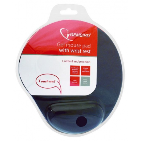 Gembird MP-GEL-B - Mouse pad with wrist pillow - blue - 1