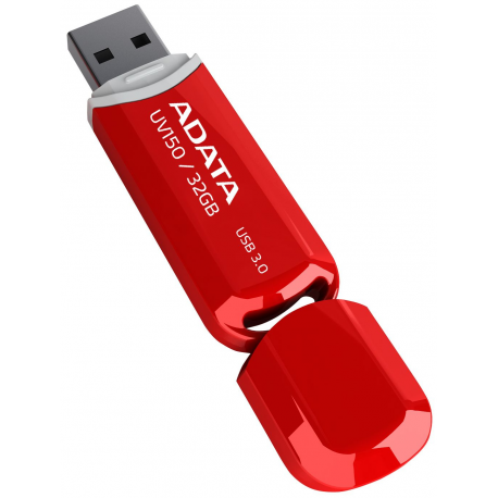 ADATA DashDrive UV150 - USB flash drive - 32 GB - USB 3.0 - red - 2
