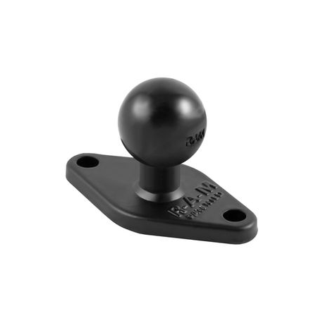 RAM RAM-B-238U - Mounting component (ball base) - rubber, powder-coated marine grade aluminium - 4