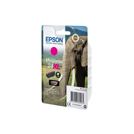 Epson 24XL - 8.7 ml - XL - magenta - original - ink cartridge - for Expression Photo XP-55, 750, 760, 850, 860, 950, 960, 970; Expression Premium XP-750, 850 - 1