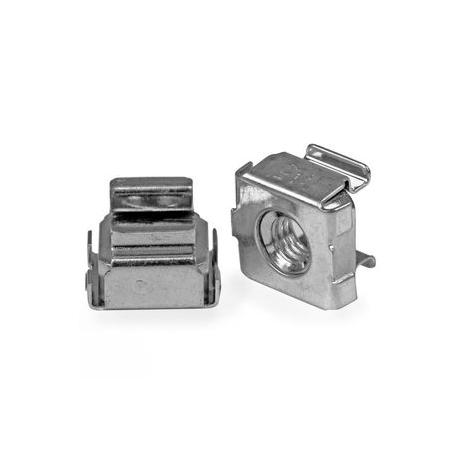 StarTech.com 50 Pkg M5 Cage Nuts for Server Rack Cabinets - M5 cage nuts - Rack cage nuts - cage nuts (CABCAGENUTS) - Rack nuts (pack of 50) - for P / N: RACK-18U-20-WALL-OA, RACK-21U-20-WALL-OA, RACK-24U-20-WALL-OA, SHELF-2U-20-CENTER-V - 2