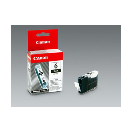 Canon BCI-6BK - Black - original - ink tank - for i86X, 90X, 96X, 990, 99XX; PIXMA IP4000, iP5000, iP6000, iP8500, MP750, MP760, MP780; S830 - 0