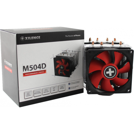 Xilence Performance C Series M504D - Processor cooler - (for: LGA1156, AM2, AM2+, AM3, LGA1155, AM3+, LGA2011, FM1, FM2, LGA1150, FM2+, LGA1151, AM4) - 92 mm - 2