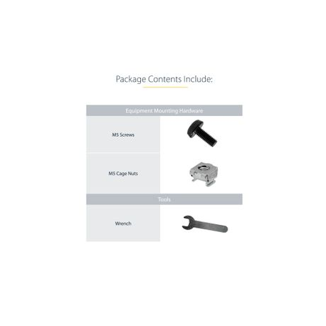 StarTech.com 1U Universal Server Rack Rails - TAA Compliant Adjustable Depth Server Mounting Rails - 19inch Rack Mount Rails (UNIRAILS1U) - Rack rail - black - 1U - 19" - for P / N: RK2433BKM, RK2537BKM, RK3236BKF, RK4236BKB, RK4242BK24, RK4242BK30, RKQMCAB12V2 - 9