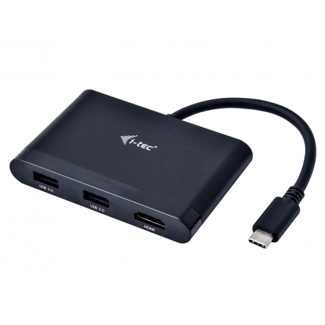 i-Tec USB-C HDMI and USB Adapter with Power Delivery Function - Docking station - USB-C  /  Thunderbolt 3 - HDMI - 6