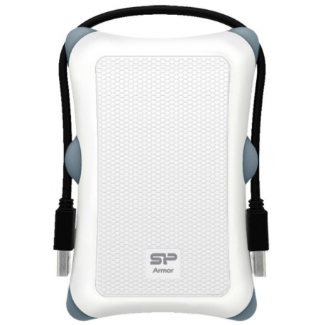 SILICON POWER Armor A30 - Hard drive - 1 TB - external (portable) - 2.5" - USB 3.0 - white - 3