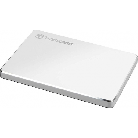 Transcend StoreJet 25C3S - Hard drive - 1 TB - external (portable) - 2.5" - USB 3.1 Gen 1 (USB-C connector) - silver - 0
