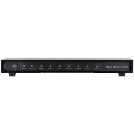 DIGITUS Professional DS-43302 - Video / audio splitter - 8 x HDMI - desktop - 10