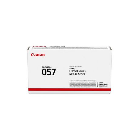 Canon 057 - Black - original - toner cartridge - for ImageCLASS LBP228, LBP236, LBP237, MF455; i-SENSYS LBP233, LBP236, MF453, MF455 - 3
