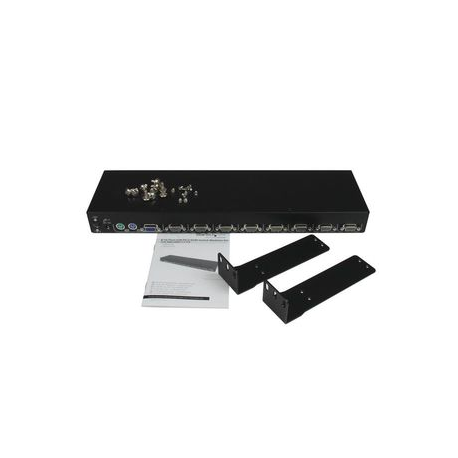 StarTech.com 8-port KVM Module for Rack-mount LCD Consoles with additional PS / 2 and VGA Console (CAB831HD) - KVM switch - 8 x KVM port(s) - 1 local user - desktop - for P / N: RACKCOND1701, RACKCONS1916, RKCONS1908K, RKCONS1916K, SVUSBVGA10, SVUSBVGA6 - 3