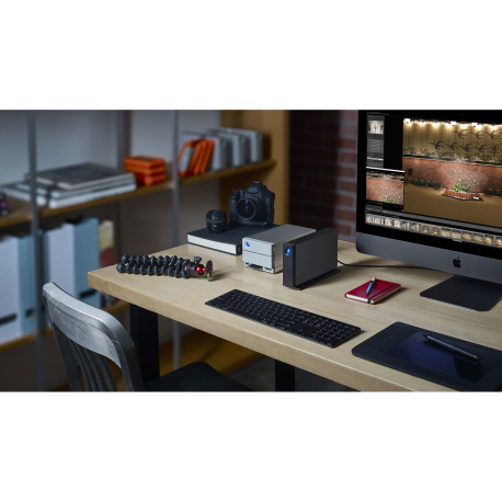 LaCie d2 Professional STHA10000800 - Hard drive - 10 TB - external (desktop) - USB 3.1 (USB-C connector) - with Seagate Rescue Data Recovery - 5