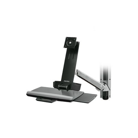 Ergotron StyleView - Mounting kit (wrist rest, track mount bracket kit, height adjust bracket, keyboard tray with left / right mouse tray, barcode scanner and mouse holder, combo arm) - for LCD display  /  PC equipment - white - screen size: up to 24" - 4