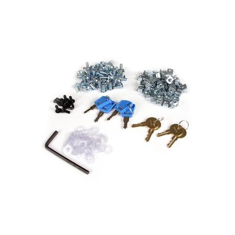 StarTech.com 22U Server Rack Cabinet on Wheels - 36 inch Adjustable Depth - Portable Network Equipment Enclosure (RK2236BKF) - Rack - 22U - for P / N: CABCAGENUTS6, CABSCREWM52, CABSCREWSM6, CABSCRWM520, CABSCRWM620, CABSCRWS1224 - 7