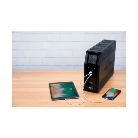 APC Back-UPS Pro BR1200SI - UPS - AC 220-240 V - 720 Watt - 1200 VA - USB - output connectors: 8 - black - 4