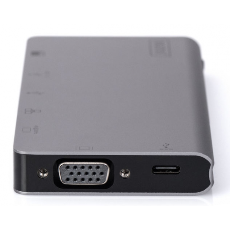 DIGITUS DA-70877 - Docking station - USB-C - VGA, HDMI - GigE - 3