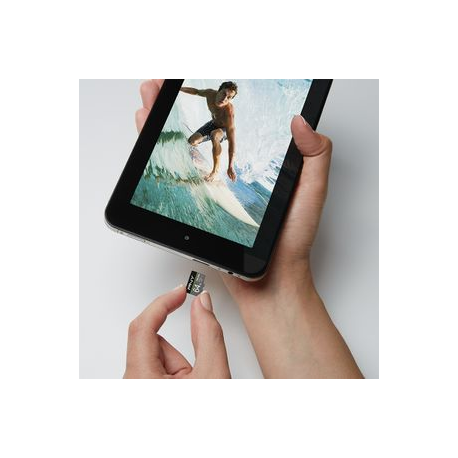 PNY PRO Elite - Flash memory card (microSDXC to SD adapter included) - 64 GB - A1  /  Video Class V30  /  UHS-I U3  /  Class10 - microSDXC UHS-I - 2