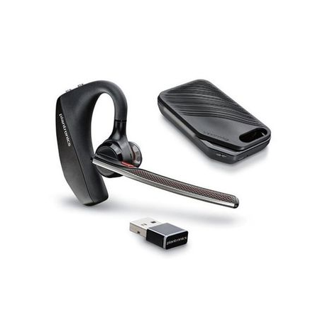 Poly Voyager 5200 UC - Headset - ear-bud - over-the-ear mount - Bluetooth - wireless - Certified for Microsoft Teams - 0