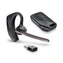 Poly Voyager 5200 UC - Headset - ear-bud - over-the-ear mount - Bluetooth - wireless - Certified for Microsoft Teams