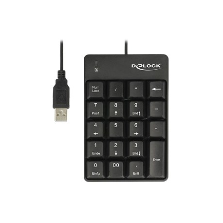 DeLOCK - Keypad - USB - black - retail - 1