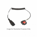 Zebra Headset Adapter Cable (short) - Headset cable - Quick Disconnect male - for Zebra WT6000 Wearable Computer