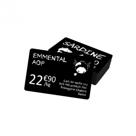 Evolis - Unplasticised polyvinyl chloride (PVC-U) - 30 mil - matte black - 86 x 54 mm 500 card(s) cards - for Evolis Quantum 2 Standard - 6