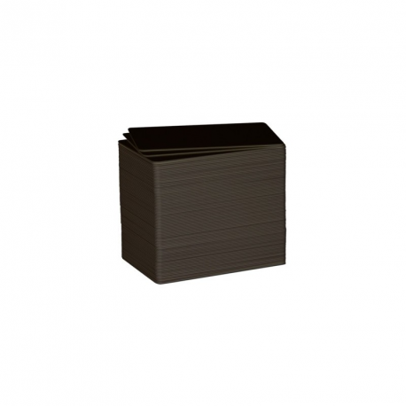 Evolis - Unplasticised polyvinyl chloride (PVC-U) - 30 mil - matte black - 86 x 54 mm 500 card(s) cards - for Evolis Quantum 2 Standard - 7