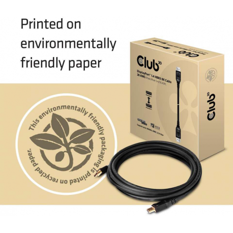Club 3D - DisplayPort cable - DisplayPort (M) latched to DisplayPort (M) latched - DisplayPort 1.4 - 5 m - 8K support - 5
