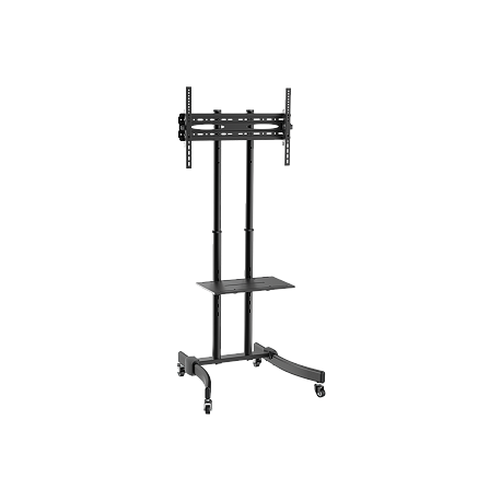LogiLink Economy - Cart - for flat panel  /  AV equipment - solid cold pressed steel - screen size: 37"-70" - 1