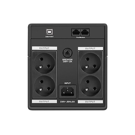 Armac Home 1000E - UPS - AC 145 - 290 V - 650 Watt - 1000 VA - USB - output connectors: 4 - 4