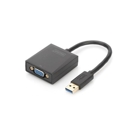 DIGITUS USB 3.0 to VGA Adapter - External video adapter - USB 3.0 - VGA - black - 4