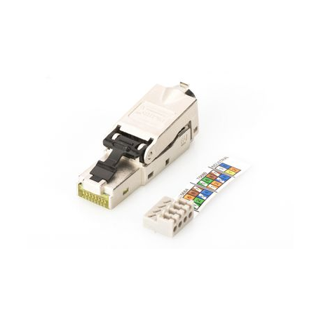 DIGITUS Professional DN-93631 - Network connector - RJ-45 (M) - shielded - 5 - 9 mm - CAT 6a - IEEE 802.3an / IEEE 802.3at - 6