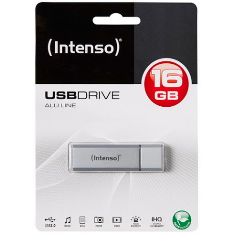 Intenso Alu Line - USB flash drive - 16 GB - USB 2.0 - anthracite - 1