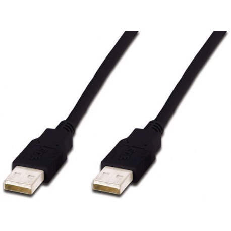 ASSMANN - USB cable - USB (M) to USB (M) - USB 2.0 - 1 m - molded - black - 2