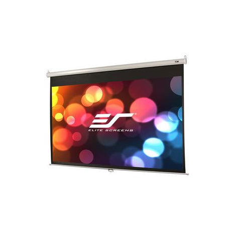 Elite Screens Manual Series M120XWH2 - Projection screen - ceiling mountable, wall mountable - 120" (305 cm) - 16:9 - MaxWhite - white - 1