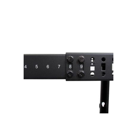 StarTech.com 12U 19" Open Frame Server Rack, 4 Post Adjustable Depth 23-41" Mobile, Free Standing Rolling Network / Computer Equipment Data Rack, Dell PowerEdge, HP ProLiant ThinkServer - Adjustable Server Rack (4POSTRACK12U) - Rack open frame - black - 12U - for P / N: CABSCREWM5B, CABSCREWSM5, CABSCREWSM5B, CABSCREWSM62, CABSCREWSM6B, CABSCRWS1224 - 1