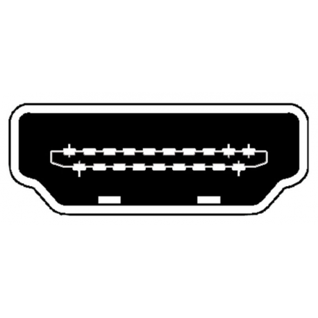 ASSMANN - HDMI adapter - HDMI female to HDMI male - shielded - black - 90° connector - 1