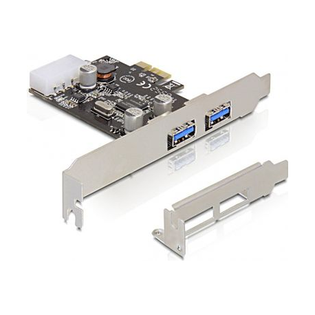 DeLock PCI Express card > 2x USB 3.0 - USB adapter - PCIe - USB 3.0 x 2 - 2