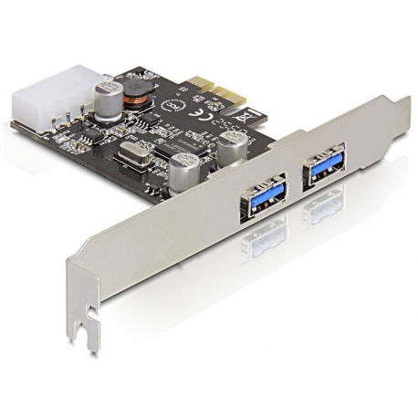 DeLock PCI Express card > 2x USB 3.0 - USB adapter - PCIe - USB 3.0 x 2 - 3