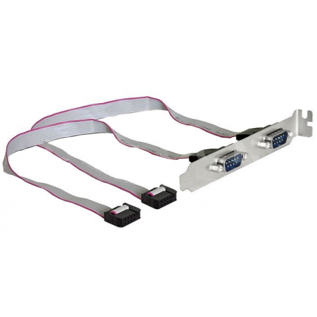DeLOCK - Serial panel - 9 pin serial header (F) to DB-9 (M) - 3