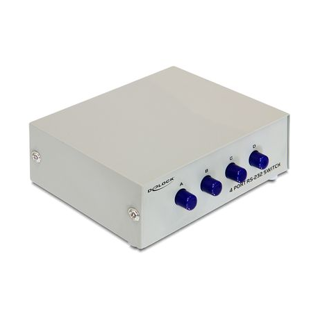 DeLock Serial Switch RS-232 4-port manual - Switch - 4 x serial - desktop - 0