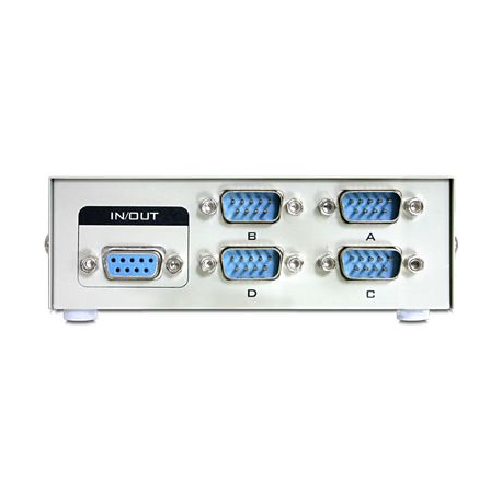 DeLock Serial Switch RS-232 4-port manual - Switch - 4 x serial - desktop - 1